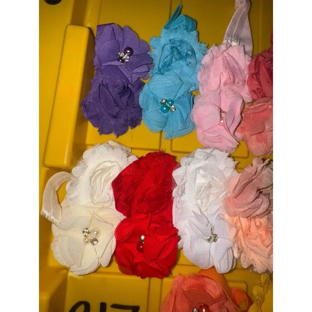 15 baby girl flower head bands B18